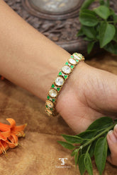 Aabha Mossanite Polki Bracelet