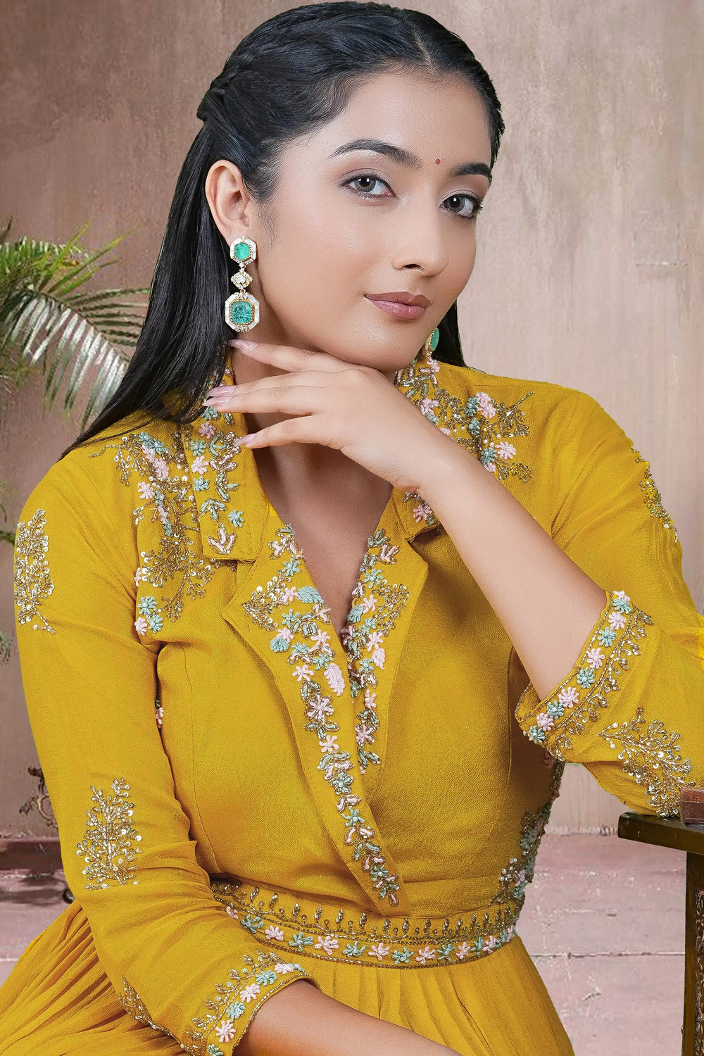 Handcrafted ethnic dangler earrings inspired by royal Indian jewellery