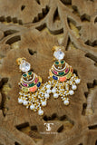 Navalika Chaandbali Polki Earrings