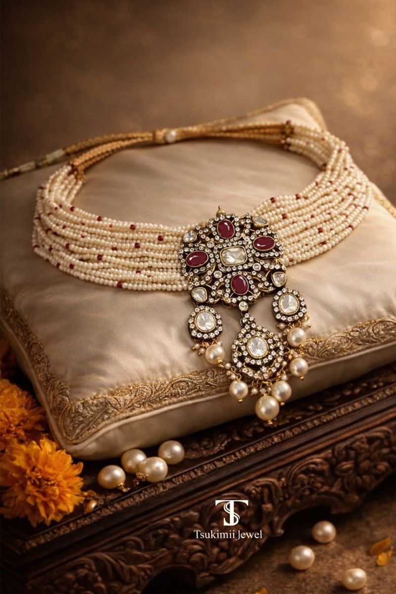 Kanira Antique Jadau Choker Set