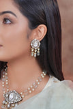 Elegant Indian polki pendant set with classic detailing