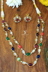 Navratna Necklace Set