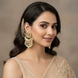 Ethnic chaandbali earrings inspired by royal Indian jewellery