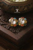 Ratnika Mossanite Polki Earrings