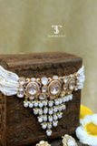Risha Mossanite Polki Necklace Set