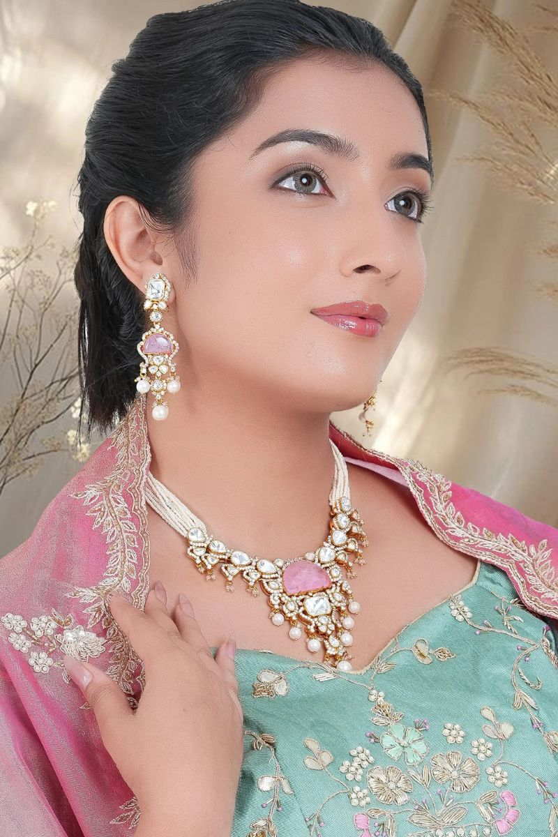 Ruhani Polki Necklace Set