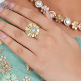 Elegant Indian ring suitable for festive and wedding wear