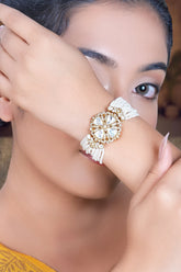 Elegant Indian polki bracelet for women with ethnic detailing