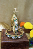 Zaria Emerald Bangles