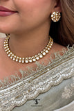 Kanakriti Mossanite Polki Necklace Set