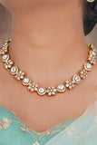 Elegant pearl necklace set with soft iridescent shine