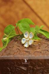 Kumud Moissanite Polki Ring