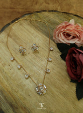 Samira Mossanite Polki Necklace Set