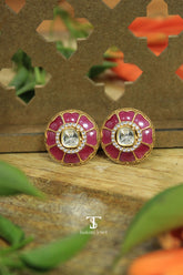 Gulab Polki Earrings