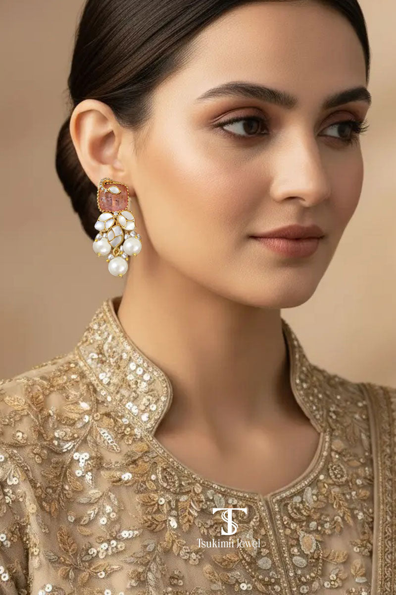 Aanya Mother of Pearl Earrings