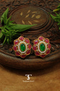 Traditional Indian tops earrings with intricate handcrafted design