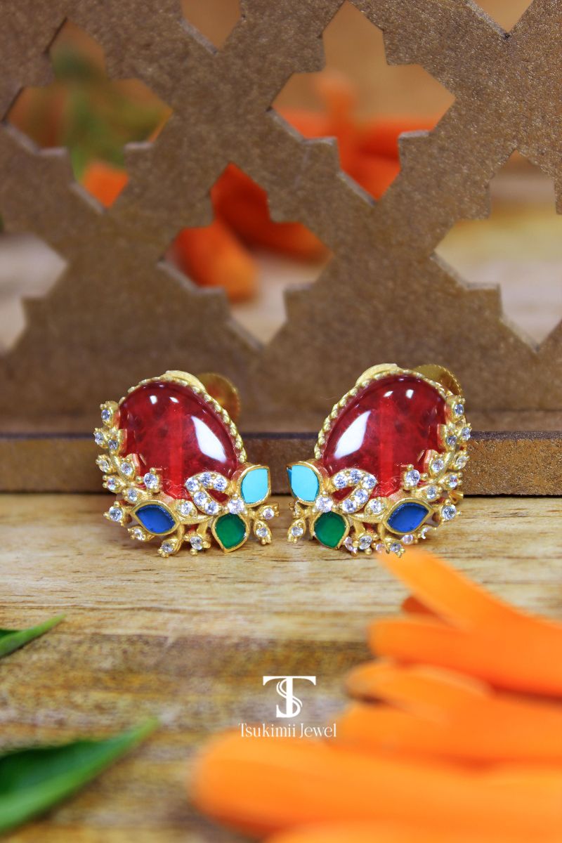 Aarunya Navratna Earrings