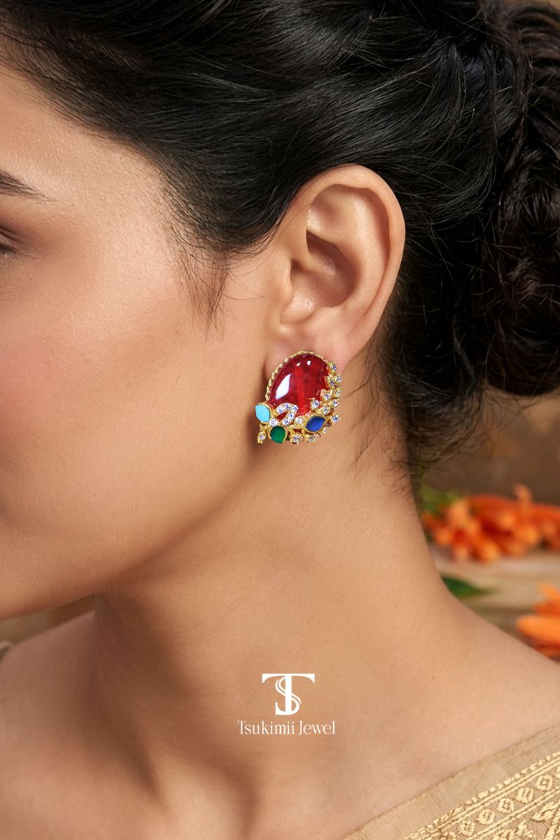 Aarunya Navratna Earrings