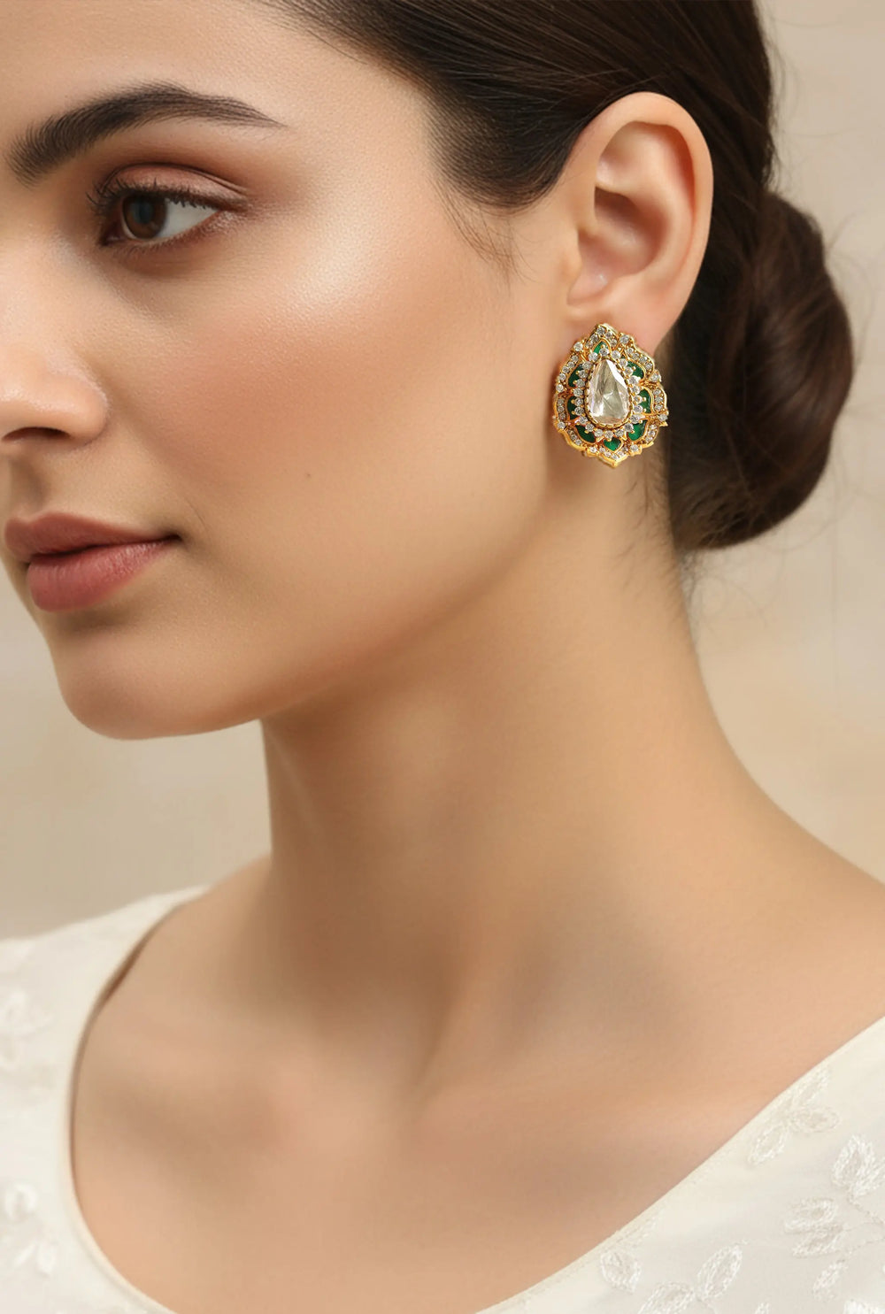 Kundan Jadau Statement Earrings