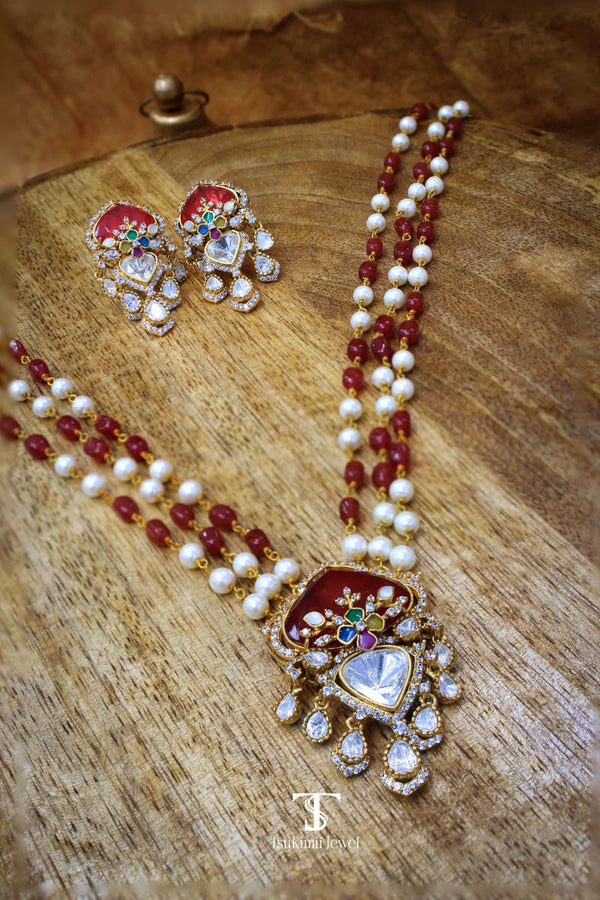 Anika Polki Pendant Set