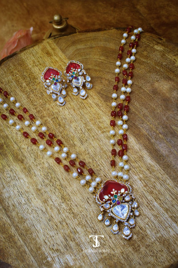 Anika Polki Pendant Set