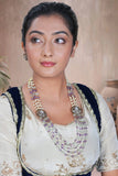 Gold plated polki necklace set perfect for festive wear