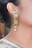 Ambika Mossanite Polki Jhumka Earrings