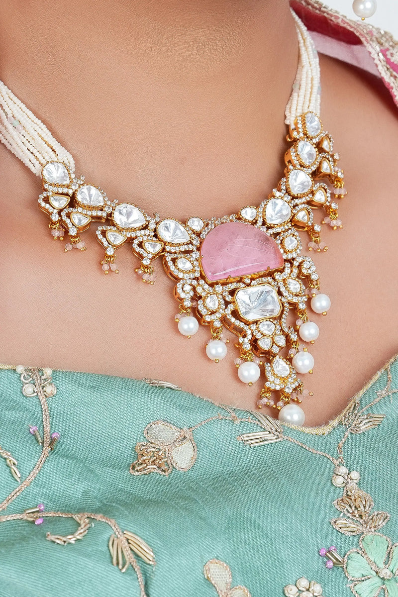 Ruhani Polki Necklace Set alternate view