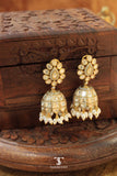 Devika Jhumka Mossanite Polki Earrings