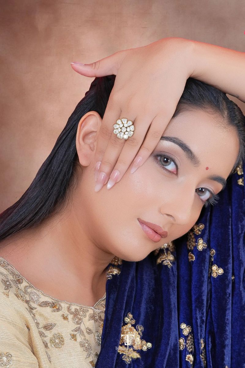 Gulbahar Polki Ring