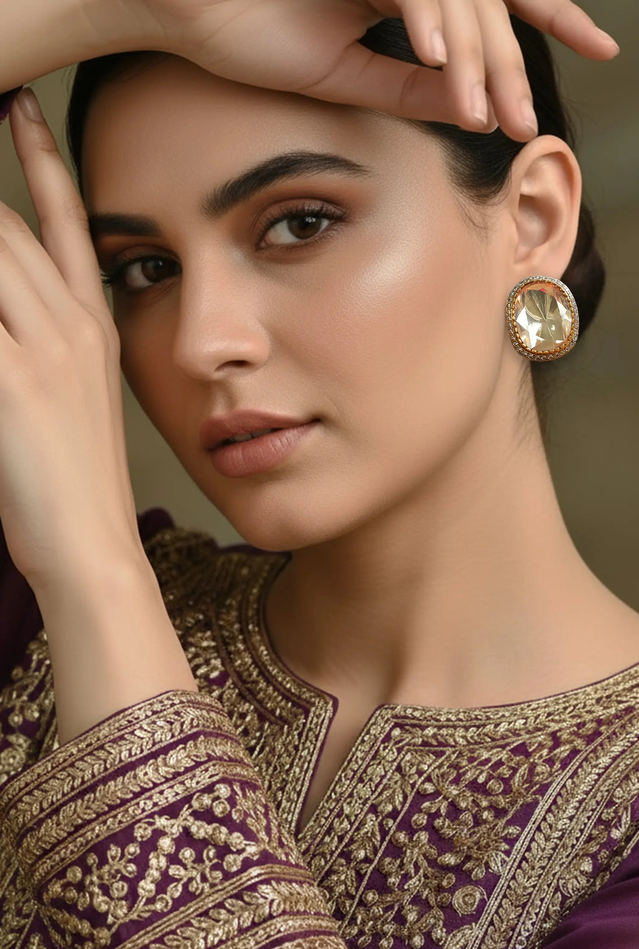 Timeless Indian tops earrings reflecting artisanal jewellery design