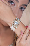 Ethnic polki bracelet inspired by royal Indian jewellery