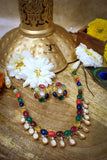 Lavanya Mossanite Polki Necklace Set