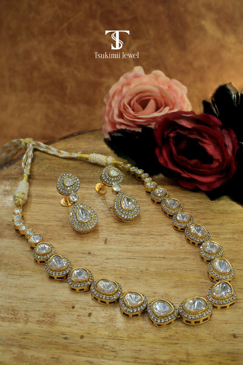 Polki Necklace Set for women