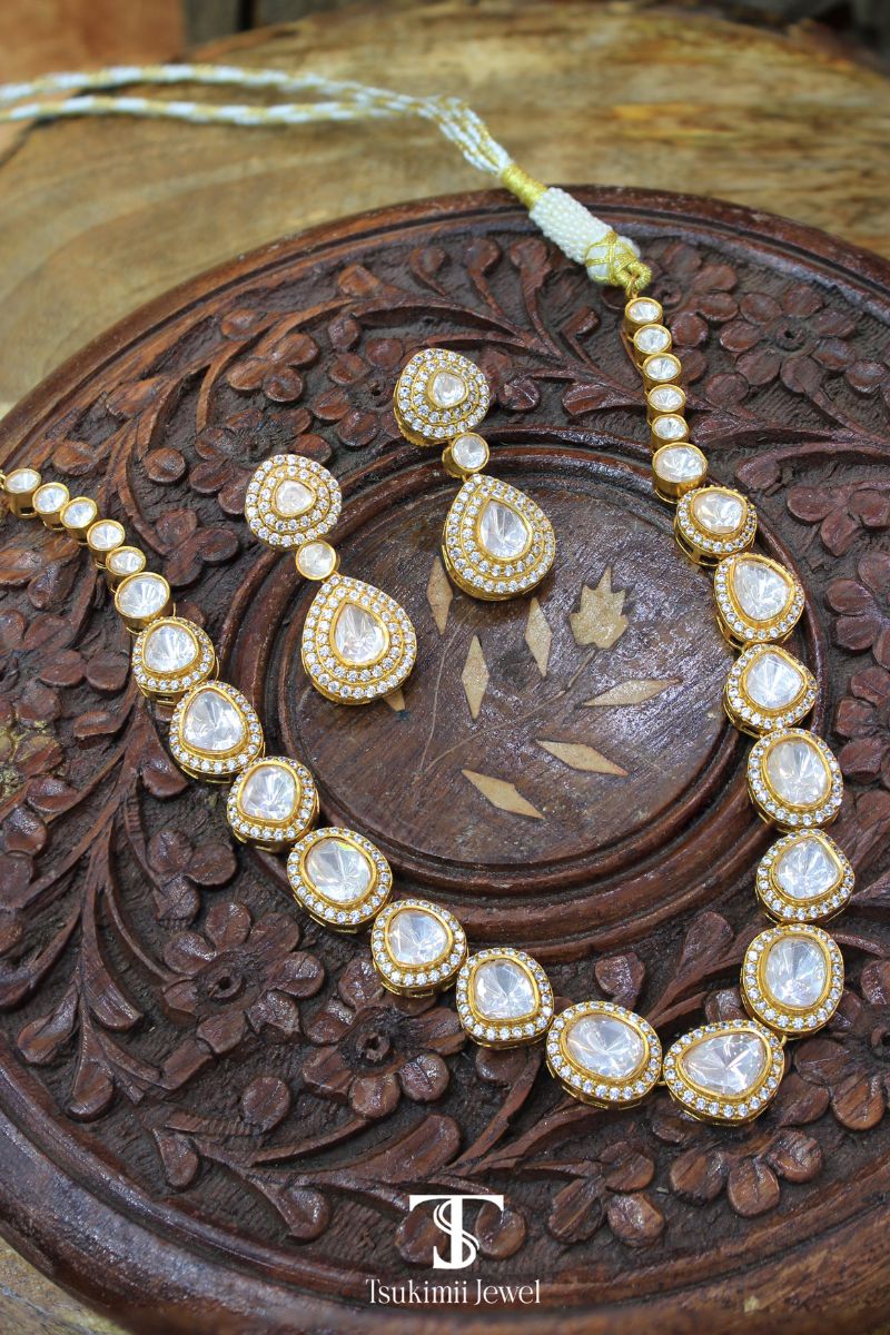 Mahika Polki Necklace Set3