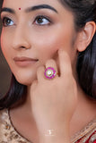 Manika Mossanite Polki Ring