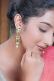 Ambika Mossanite Polki Jhumka Earrings