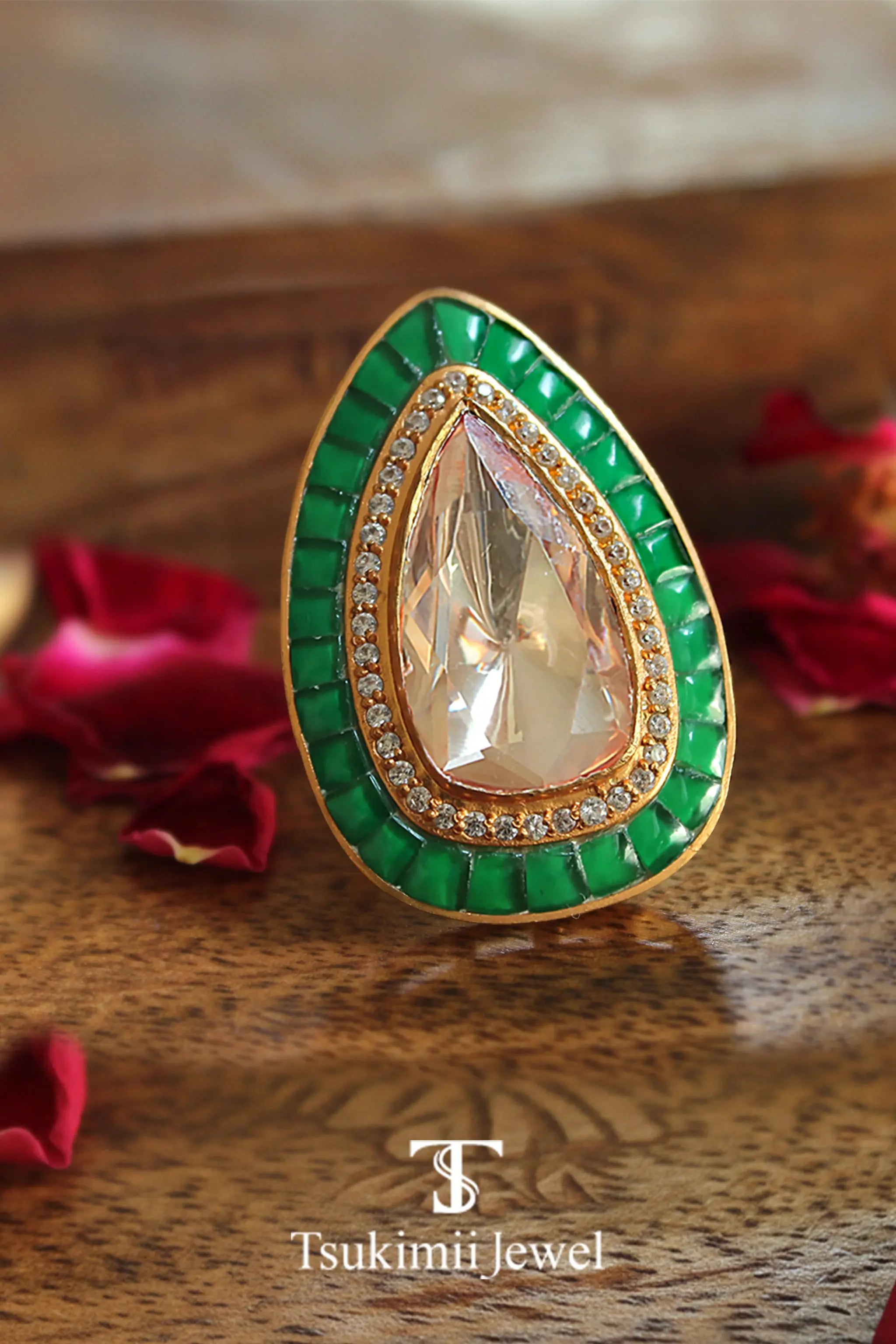 Classic Indian ring reflecting heritage jewellery artistry