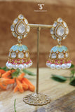Muktanjali Mossanite Polki Jhumka Earrings