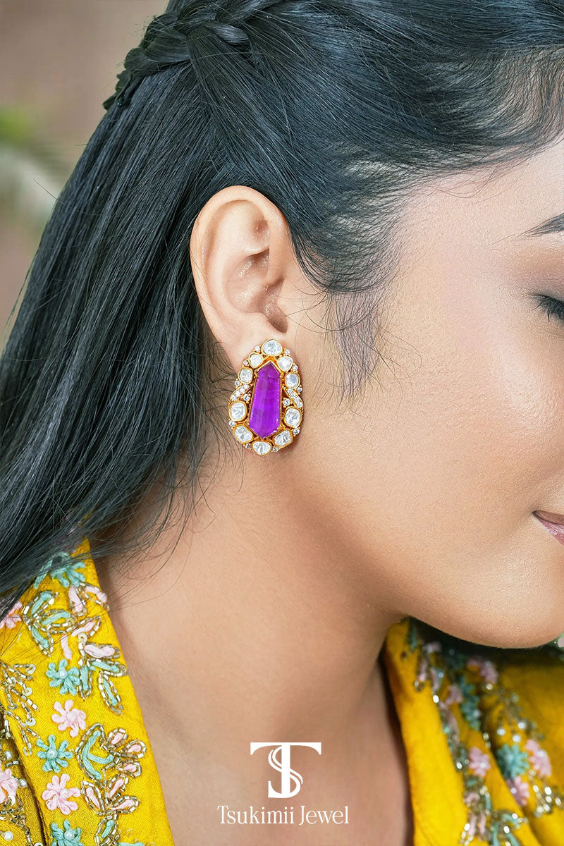 Neelambari Polki Earrings