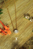 Nivya Mossanite Polki Pendant Set