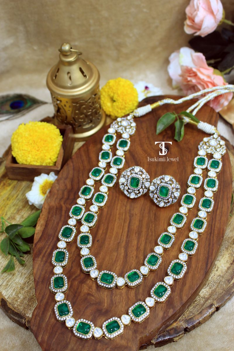 Noora Polki Necklace Set