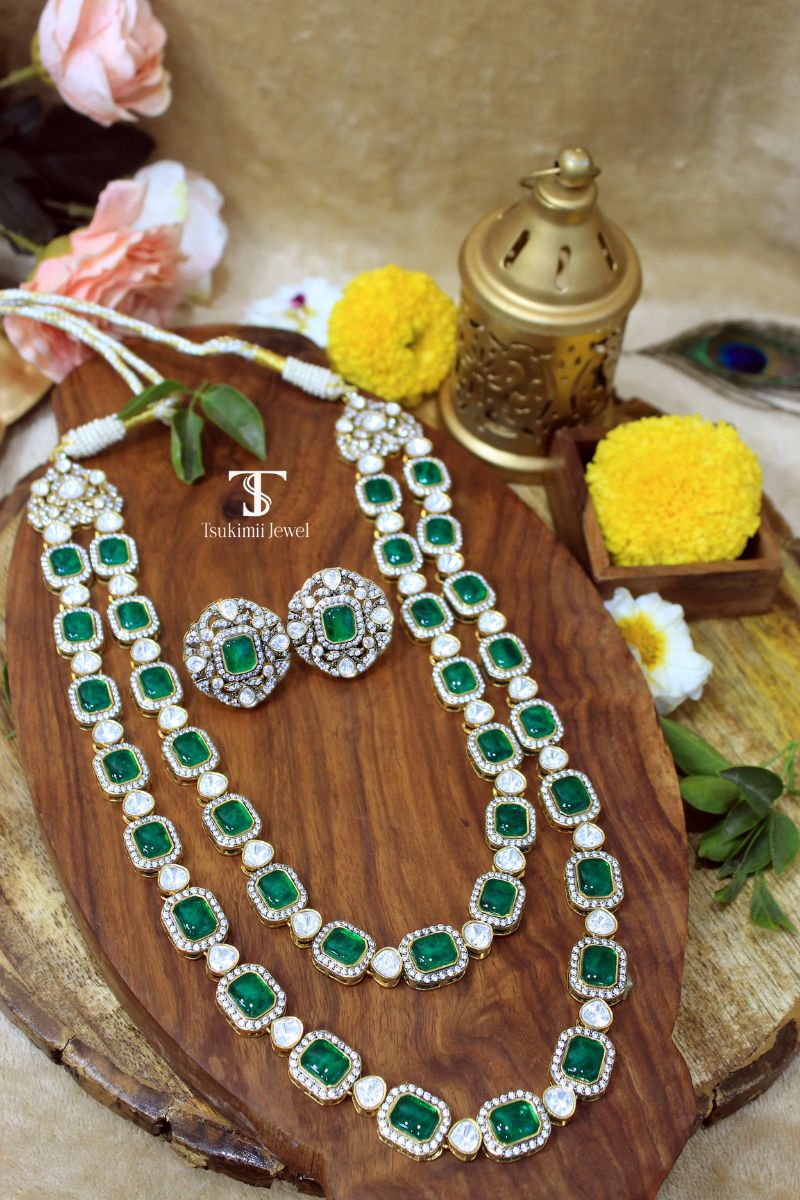 Noora Polki Necklace Set