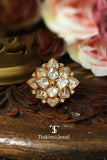 Ethnic statement ring suitable for festive wear