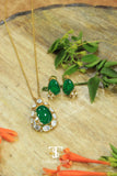 Pallavi Polki Pendant Set