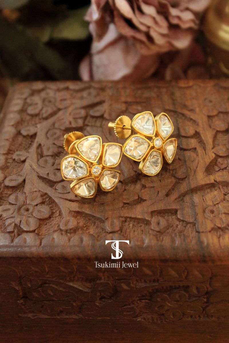 Pushpa-Mossanite-Polki-Earrings_2