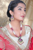 Rajvika Polki Pendant Set