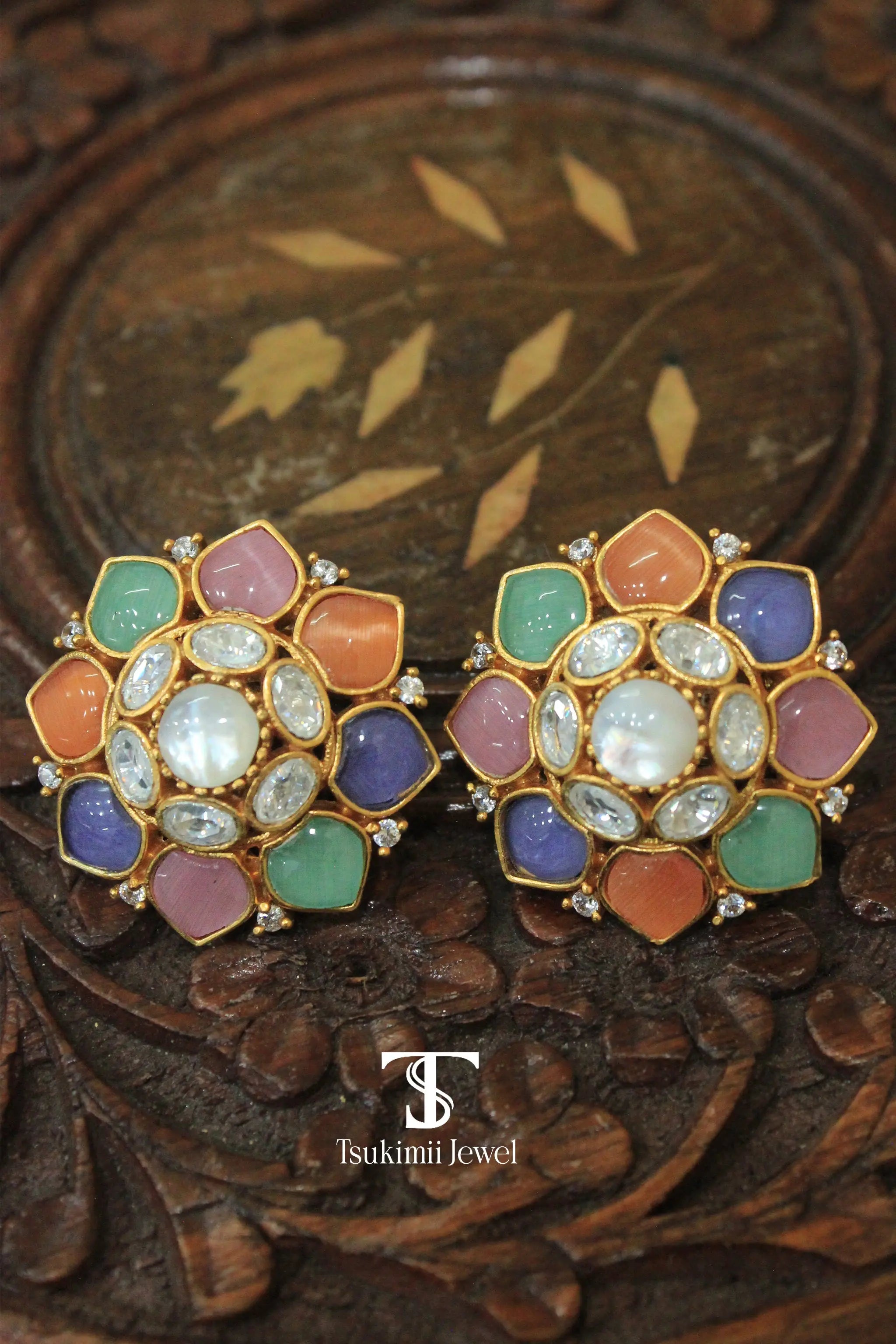 Rangmahal Jadau Earrings