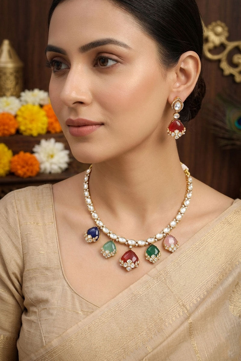 Rangmala Polki Necklace
