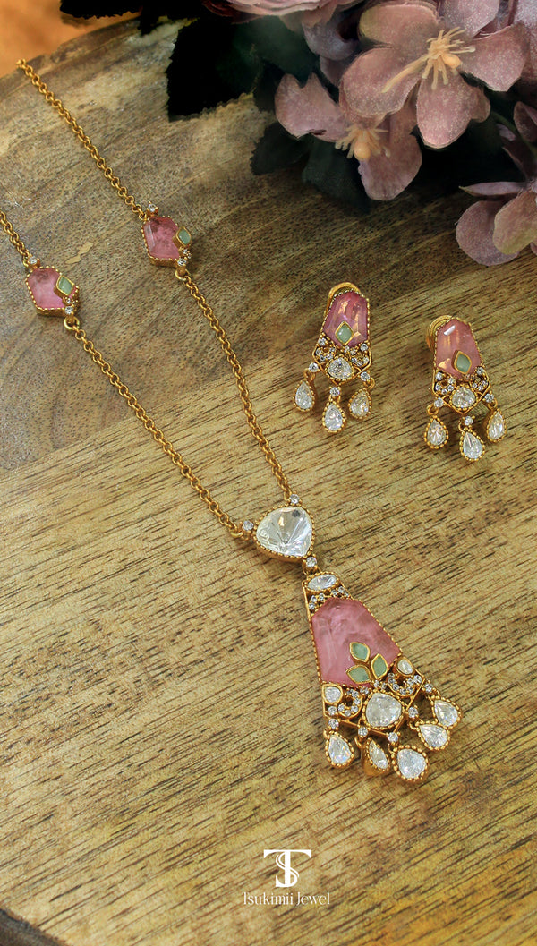 Ruchika Polki Pendant Set